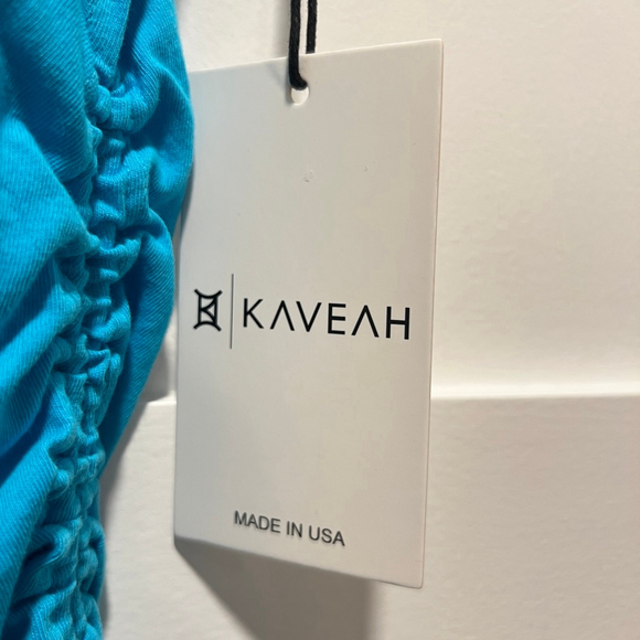 Kaveah Cotton Cinched Tank Dress in Ibiza Blue – Size Small (8-10) - Picture 3 of 5